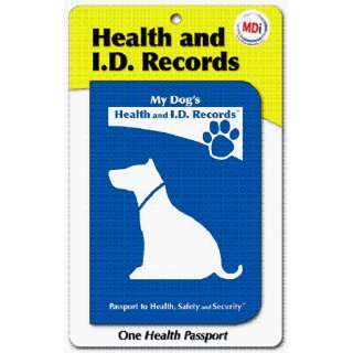 MDI 10053 My Dog s Health and ID Records Passport  Pack of 12  