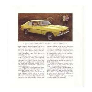 1972 MERCURY CAPRI Sales Page Literature Piece Automotive