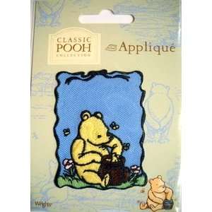  Winnie the Pooh with Honey Pot Iron On Applique Arts 