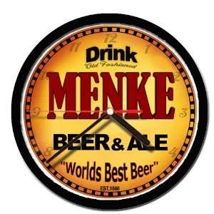  MENKE beer and ale cerveza wall clock 