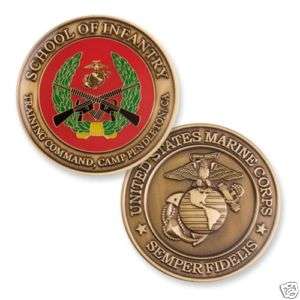 Marine Corps School of Infantry Challenge Coin. USMC CP  