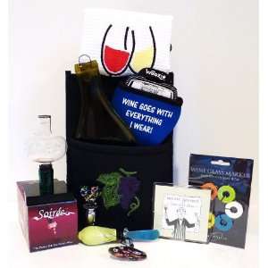 Bottle Wine Accessory Gift Tote with Melted Wine Bottle Cheeseboard 