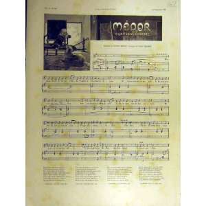  1891 Medor Song Child Dog Music Meusy Delmet Print
