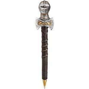  Gothic Knight Armor Weapon Statue Sculpture Pen