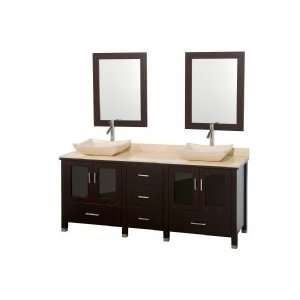 Wyndham Collection WC MS015 72E TI IMS 72 Double Vanity Set W/ Ivory 