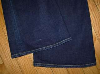 Womens SACRED BLUE Jeans Dark Wash Distressed Stretch 30 x 33.5 euc 
