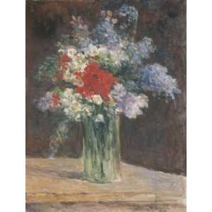 Hand Made Oil Reproduction   Maximilien Luce   32 x 42 inches   Fleurs 