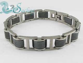 NEW STAINLESS STEEL MAGNETIC MENS BRACELET HANDCUFF  