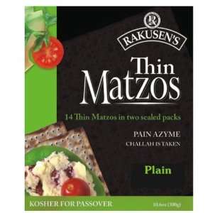 Matzo Plain Thin , 16 oz (pack of 12 ) Health & Personal 