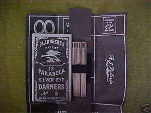 12 DARNERS SEWING NEEDLES/size 2made in ENGLAND  