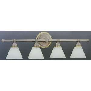   Four Light Bath Fixture With Interchangeable Rings
