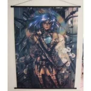  Masamune Shirow Cybergirls Wall Scroll Out of Print Rare 