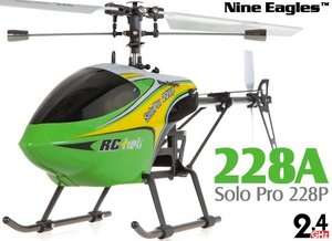   (NE R/C 228A SOLO PRO R) Solo Pro 228P 4CH Helicopter RTF (Green