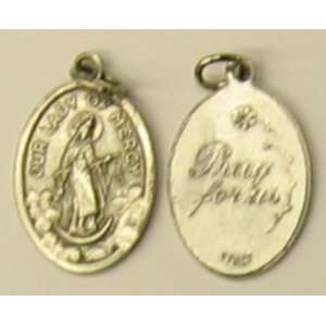  Our Lady of Mercy Bulk Oxidized Medal with Jump Ring 
