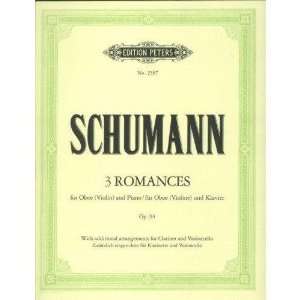  Schumann, Robert   Three Romances, Op. 94. For Violin and 