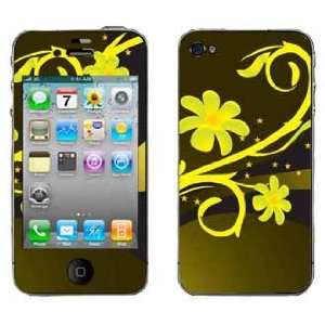  Yellow Daisy Chains Skin for Apple iPhone 4 4G 4th 