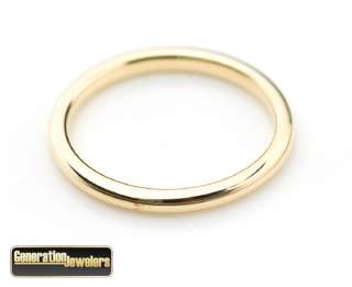 Authentic Tiffany & Co. Lucida 2mm Wedding Band 18K Yellow Gold Size 6 