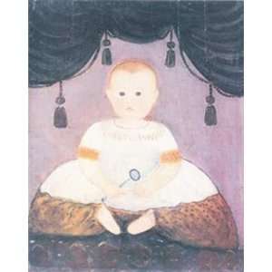  Baby With Rattle artist Anonymous 19.5x26