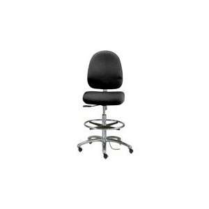  Adjustable 16 1/2 to 22 STD Black Cloth Chair with 