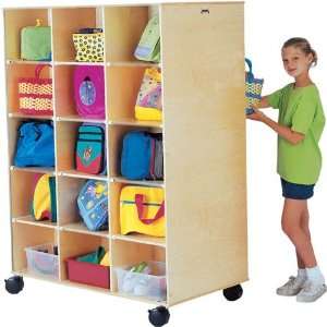   Double Sided Mobile Rolling Cubbie Unit by Jonti Craft