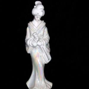  Oriental Lady Mother of Pearl with Mandarin 10 inches 