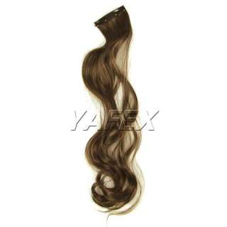 Cheap One piece long curly/wavy Clip in on Hair Extensions Hairpiece 