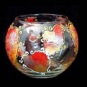  Valentine Treasure Design   19 oz. Bubble Ball with candle 