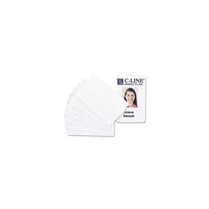  PVC ID Badge Card, Magnetic Stripe, 3 3/8 x 2 1/8, White 