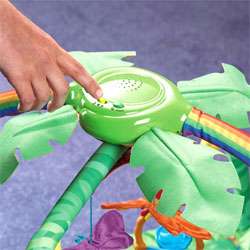 Plays up to 20 minutes of music or rainforest sounds for baby. View 