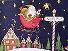 New Santa Claus North Pole Christmas Holiday Sleigh Sno