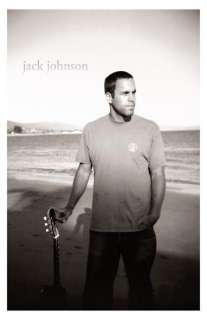 Jack Johnson, Beach Guitar Portrait Poster Print  