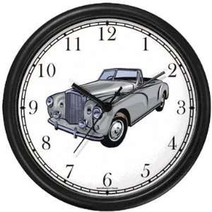   Luxury Automobile Wall Clock by WatchBuddy Timepieces (Black Frame