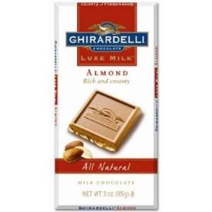Ghiradelli Luxe Almond Bar (12 Ct)  Grocery & Gourmet Food