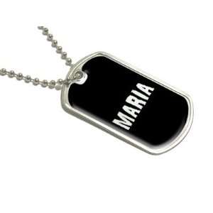  Maria   Name Military Dog Tag Luggage Keychain Automotive
