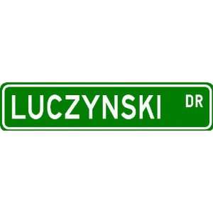  LUCZYNSKI Street Sign ~ Personalized Family Lastname Sign 