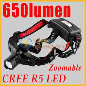   650 Lumens CREE XP G R5 LED Headlamp Head Torch Flashlight lamp  