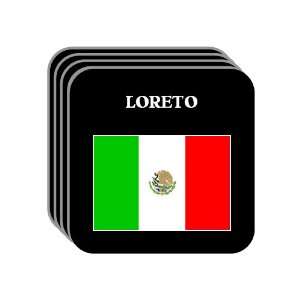  Mexico   LORETO Set of 4 Mini Mousepad Coasters 
