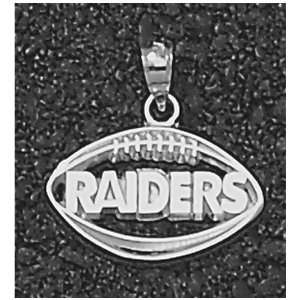 LogoArt Oakland Raiders 7/16 Inch X3/4 Inch Sterling Silver Team 