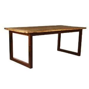  ZENTIQUE LNT IA Reclaimed Elm Wood Dinning Table