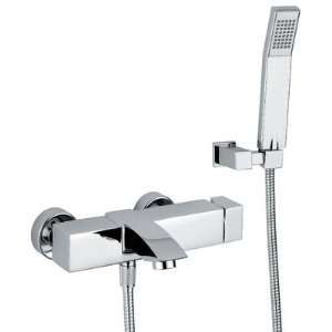  Linea Crui Tub Faucet with Hand Shower in Polished Chrome 