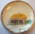   ceramics staffordshire england cottage plate hand made hand painted
