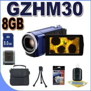  JVC GZ HM30 HD Everio Camcorder (Blue) Accessory Saver 8GB 