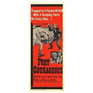  Fort Courageous Original Movie Poster, 14 x 36 (1965 