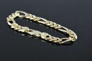 14KYG Heavy Figaro Link Bracelet  