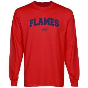  NCAA Liberty Flames Red Logo Arch Long Sleeve T shirt 