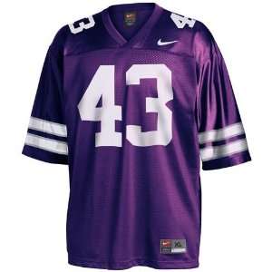  Nike Kansas State Wildcats #43 Purple Youth Replica Football 
