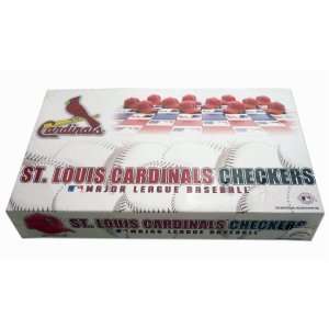St. Louis Cardinals MLB Checker Set 