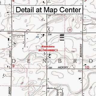  USGS Topographic Quadrangle Map   Kaukauna, Wisconsin 