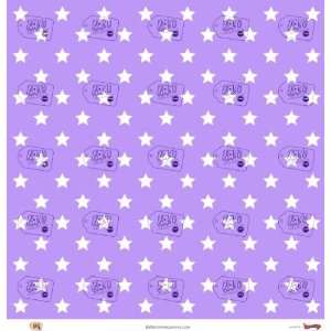  Star Struck  Lilac White Large Star Pattern 65lb Paper 