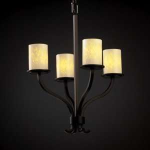 Sonoma Fusion Four Light Chandelier Shade Color Droplet, Metal Finish 